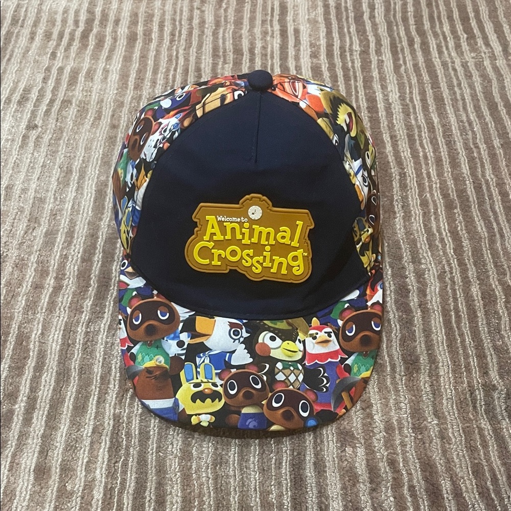 Animal Crossing Kids Navy & Multi-Character Snapback Hat